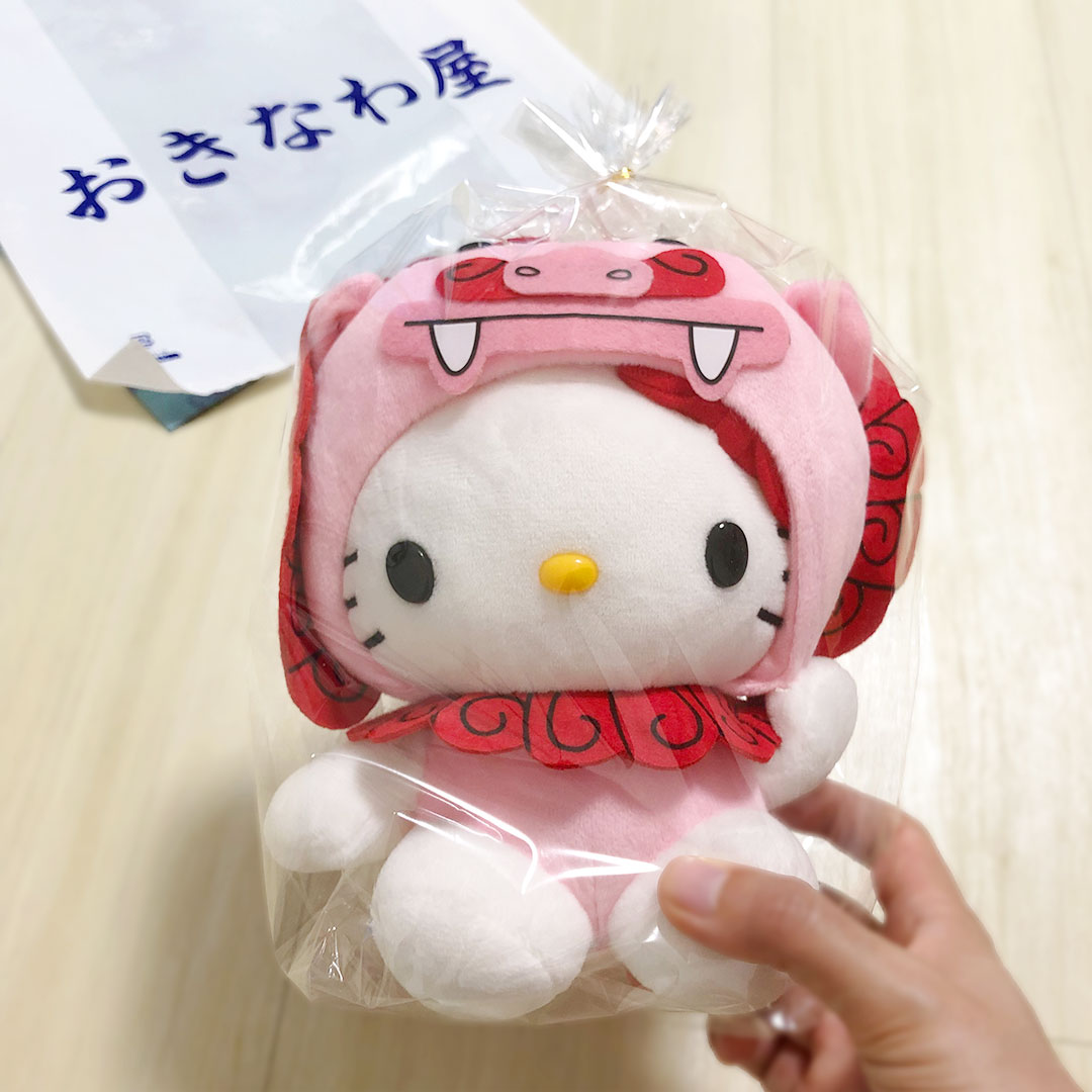 激レア ハローキティ ご当地 沖縄限定 クマノミ はいさい🧸 沖縄限定シーサーハローキティのぬいぐるみ販売中